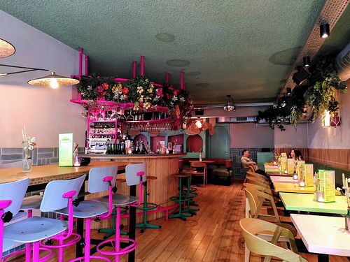 Interior at Veganees in Amsterdam