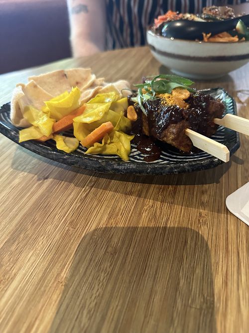 Tempeh satay  at Veganees in Amsterdam