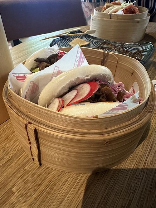 Bao buns  at Veganees in Amsterdam