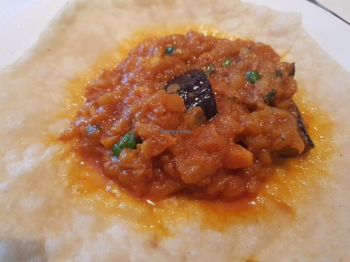 Chilli aubergine at Indian Brasserie in South Shields