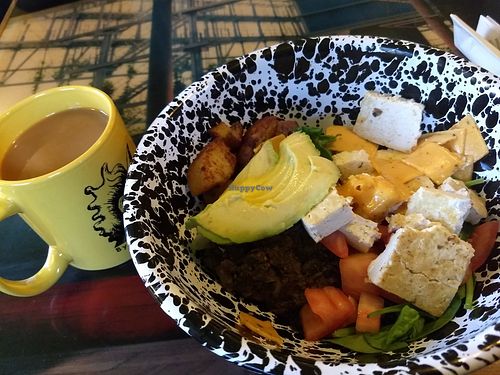 Vegan breakfast bowl at Cushman Market and Cafe in Amherst