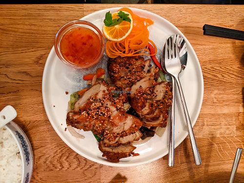 Gebackene vegane Ente (Deep fried vegan duck) at The Butterfly Lovers at The Butterfly Lovers in Berlin