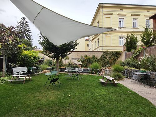 Garden at Cukrářstvi Pudilovi in Slany