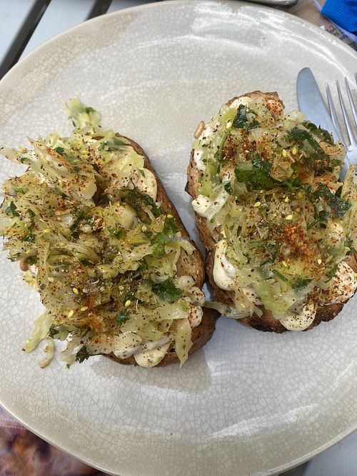 Toast aubergine  at BarBib in Mechelen