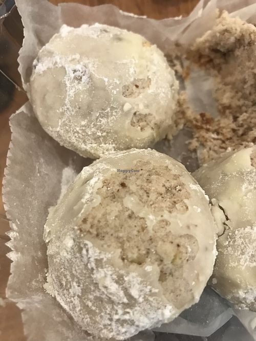 Pecan sandies (we ate a few already!!)  at Hometown Bakery in Mansfield