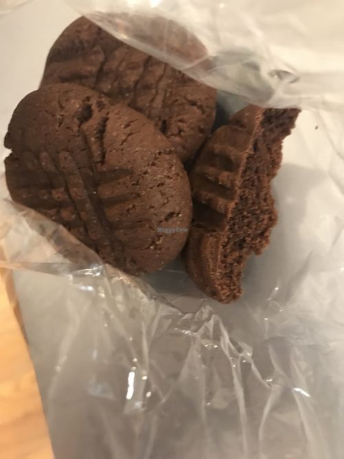 Vegan chocolate avocado cookie at Hometown Bakery in Mansfield