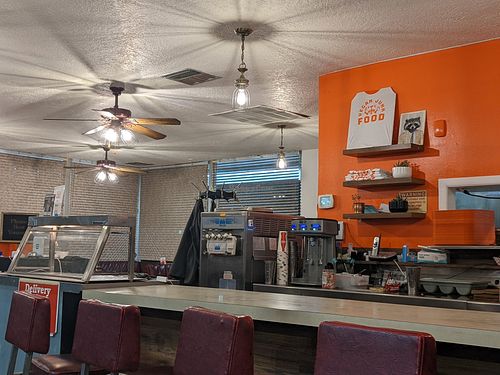 Counter at Vegan Junk Food in Portland