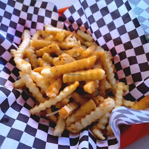 Their version of Poutine at Vegan Junk Food in Portland