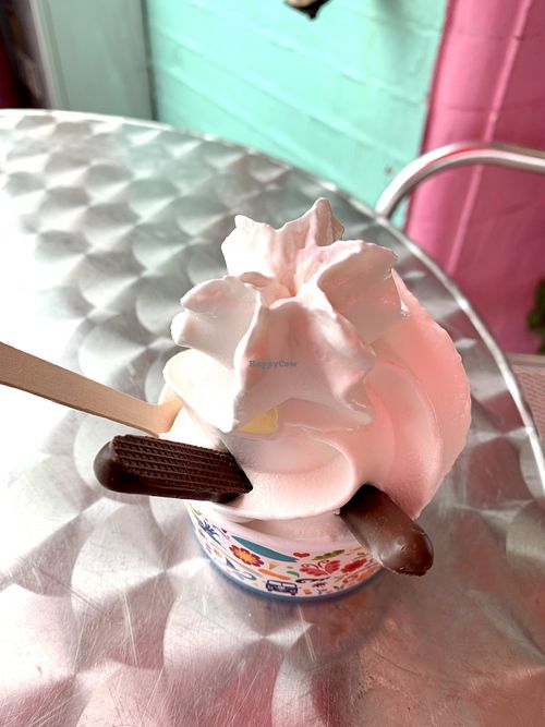 Vegan whippy- ice cafe at Ice Cafe in Brighton