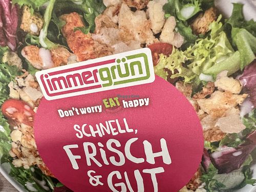 sign  at immergrün in Schweinfurt