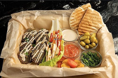 Falafel  at Push Tak in Lisbon