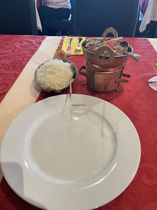 Bindi do piyazza ser lunch  at Gorkha in Hannover