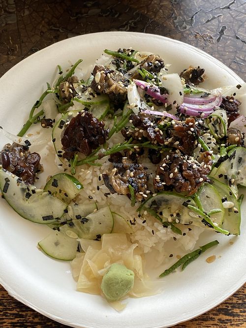 Great flavor. Taste better than it looks!  at Sushi Girl Kauai - Food Hut in Kilauea