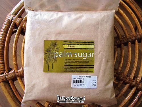 Dhanyam product line - organic palm sugar at Dhanyam Organic Super Store in Chennai