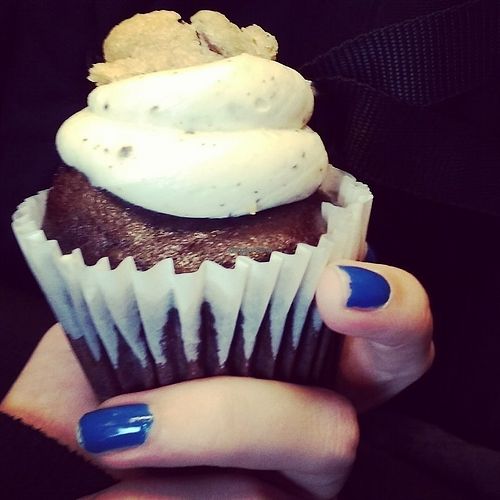 cookie cupcake at Wildflour Vegan Bakery and Juice Bar in Pawtucket