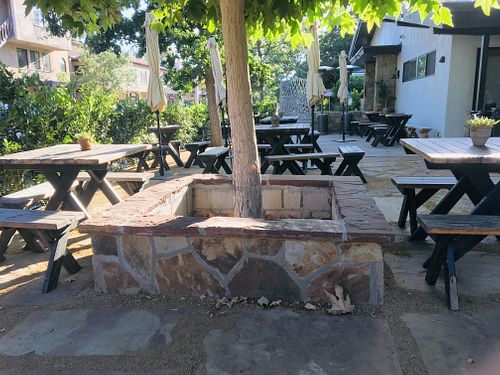 Lots of peaceful seating. at Hip Vegan in Ojai