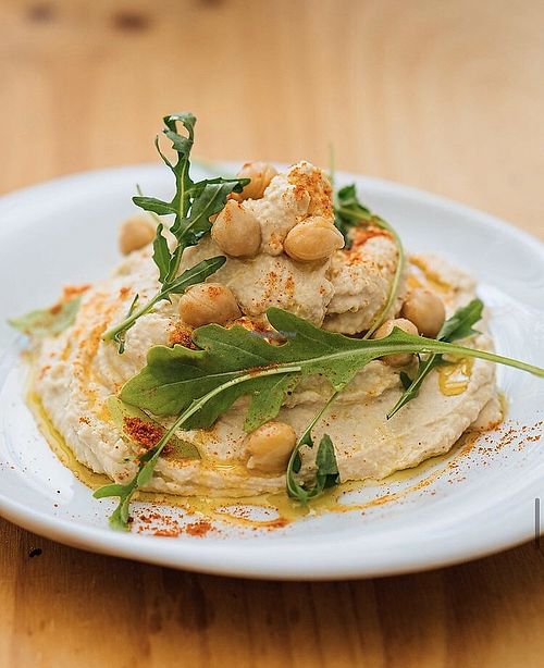Hummus at A Padaria Libanesa in Lisbon