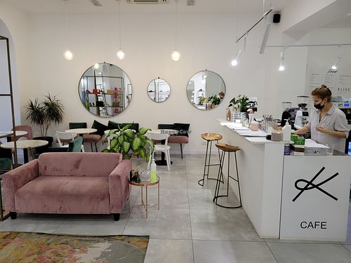 Inside upstairs at Alive Superfood Cafe - Bunina St in Odessa