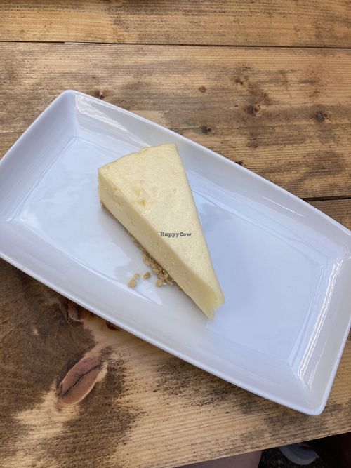 GF vanilla cheesecake   at The Bay Vegan Deli Coffee House in Sandown