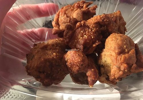 Tofu popcorn  at Three Rivers Market in Knoxville