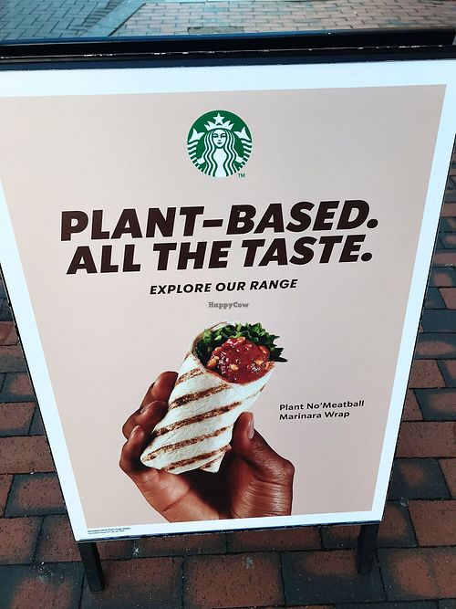 New plant based no meatball wrap! at Starbucks Coffee in Sittingbourne