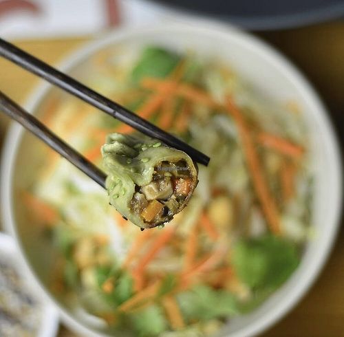 Vegan dumpling at Madam Bō in Lisbon