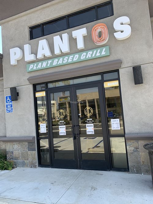 Entrance to Plantos Plant Based Grill at Plantos in Riverside