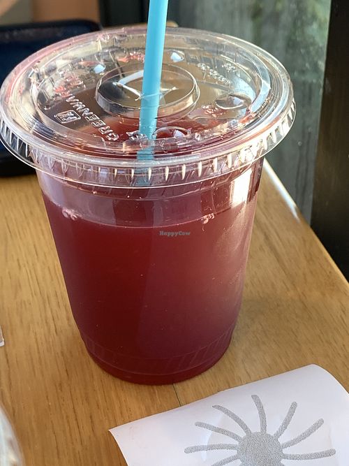 Jamaica strawberry drink  at Plantos in Riverside