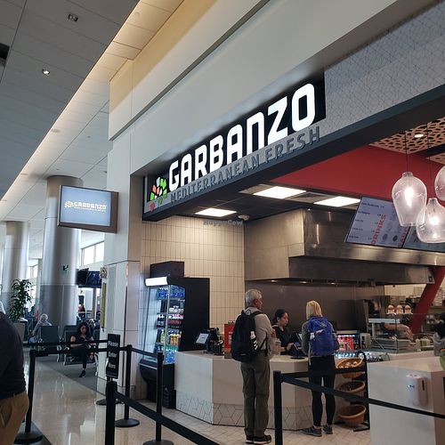 Across from Gate A16 at SLC - Garbanzo Mediterranean Fresh in Salt Lake City