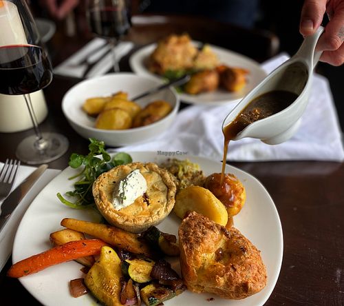 Veggie Sunday roasts at Freddie's Bar in Shipley