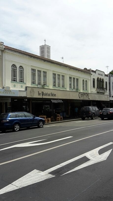 outside at The Wholefood Kitchen in Napier