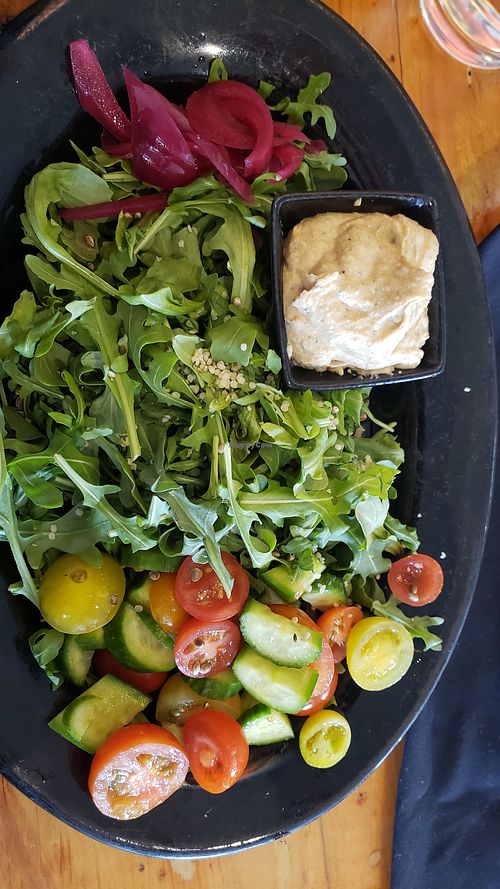 Simple Salad with Tahiti Dressing at Julia's Vegetarian Restaurant in Pacific Grove