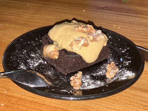 Maple brownie   at Julia's Vegetarian Restaurant in Pacific Grove