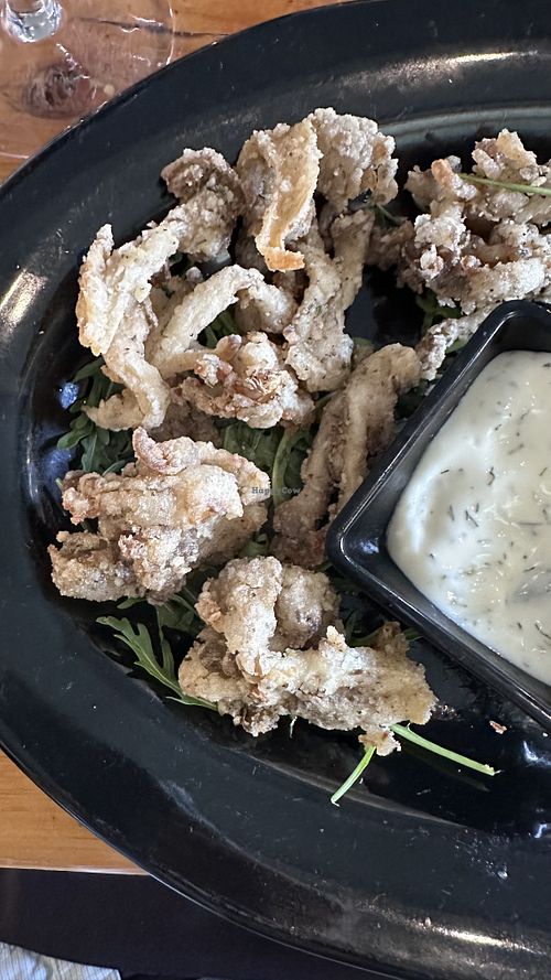 Blue oysterr  at Julia's Vegetarian Restaurant in Pacific Grove