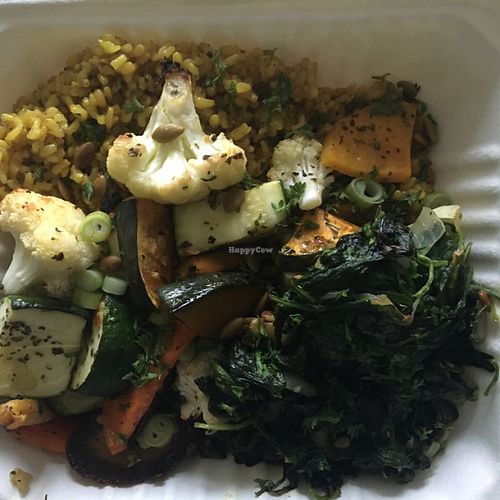 Roasted Garlic Vegetable Entree  at Julia's Vegetarian Restaurant in Pacific Grove