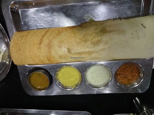 Masala dosa (vegan) at Arya Bhavan in Paris
