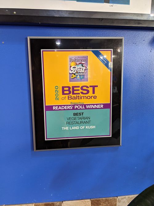 Awards at The Land of Kush in Baltimore