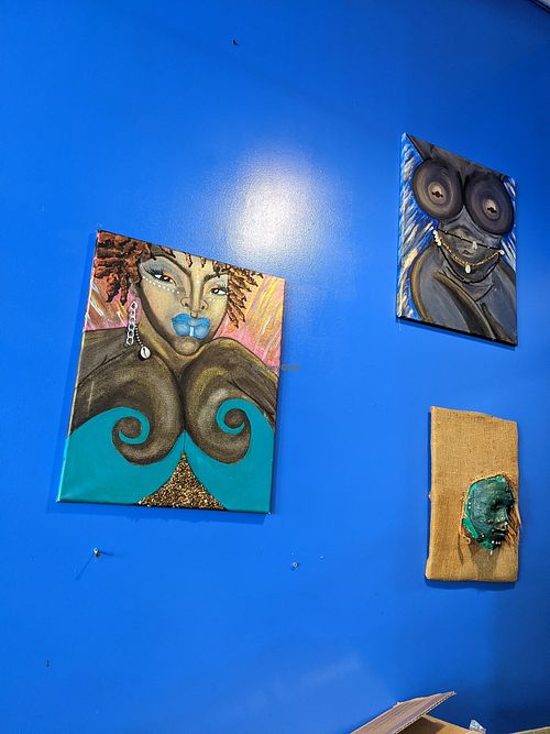 Decor, local artists at The Land of Kush in Baltimore