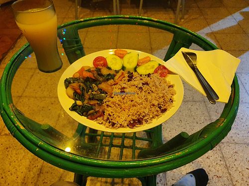 Veggies and rice with beans at Buff Bay in Gran Canaria