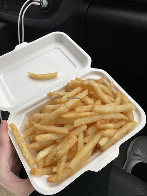 Crispy fries at Vefjan in Selfoss