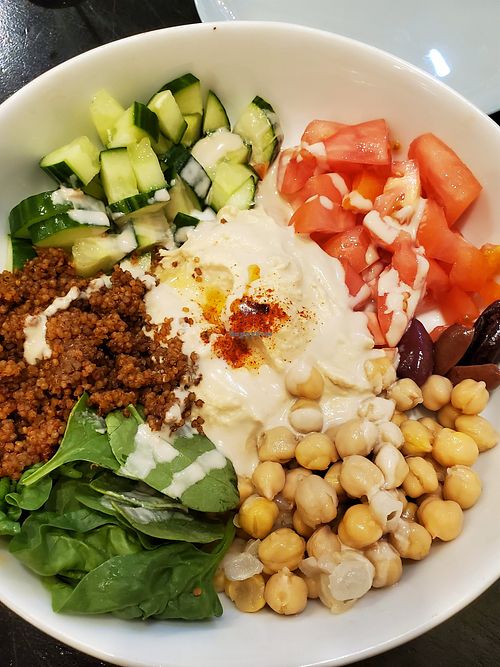 Mediterranean bowl at Cafe Arabella in Lititz