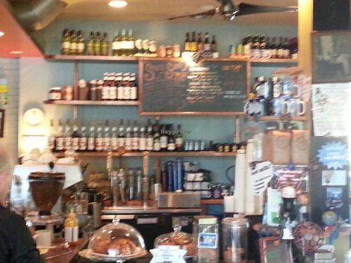 coffee bar area at Bouldin Creek Cafe in Austin