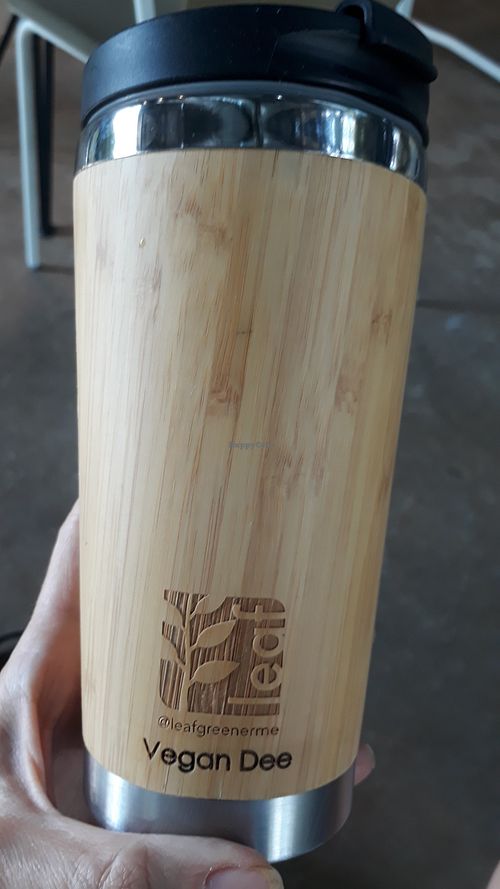 Bamboo cup which you can get engraved at WILDSIDE in Chiang Mai