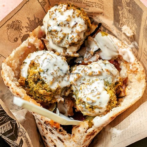Vegan falafel at El Falafel d'en Shani - Food Stall in Barcelona