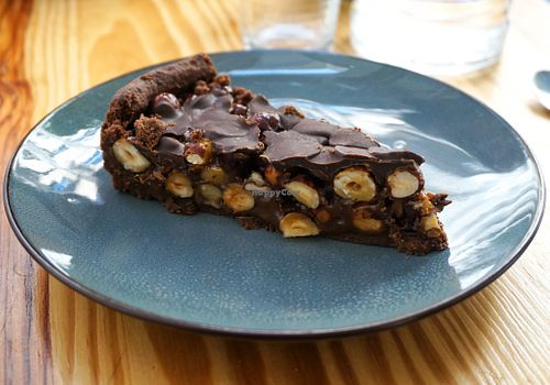 Hazelnut/Caramel/Chocolate Tart at Spirulina in Paris