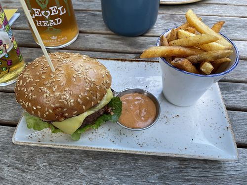 Beyond Meat Burger  at Dog & Partridge in Bury St Edmunds