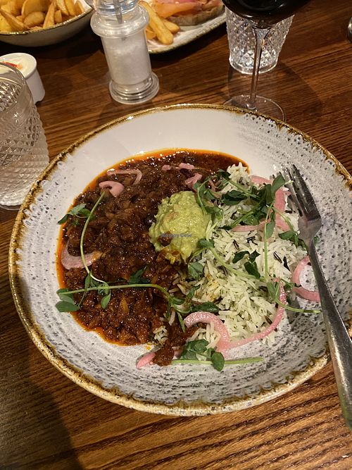 Vegan chilli  #Veganuary at Dog & Partridge in Bury St Edmunds