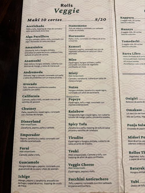   at Aka Sushi in Lima