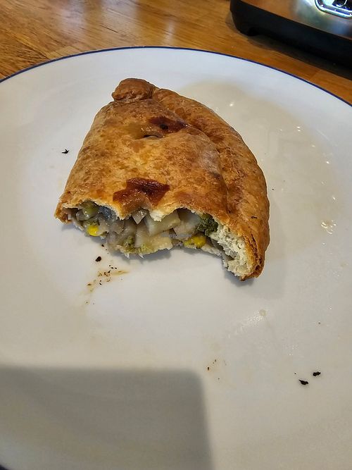 Vegan pasty. at Ice & Bites in Perranporth
