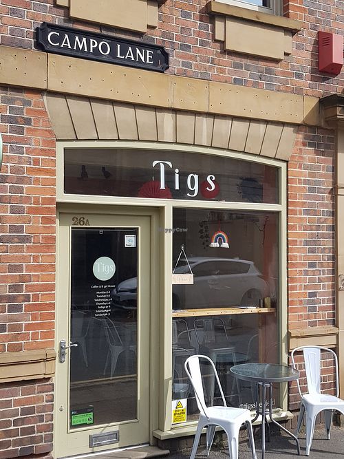 Exterior at Tigs Bagel & Coffee House in Sheffield